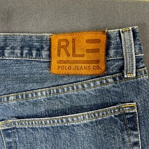 Polo jeans Company Ralph Lauren Mens 36x32 Fillmore blue Denim distress